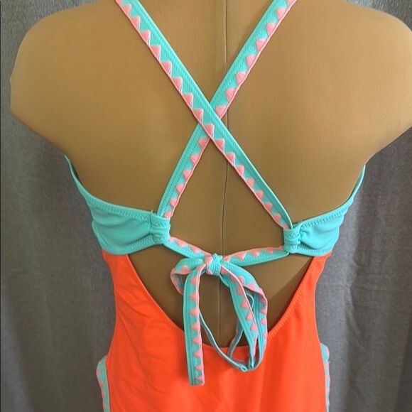 POPVIL women’s Colorful One Piece Swimsuit - Picture 7 of 9